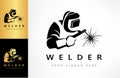 Welder logo vector. Logo design vector illustration.